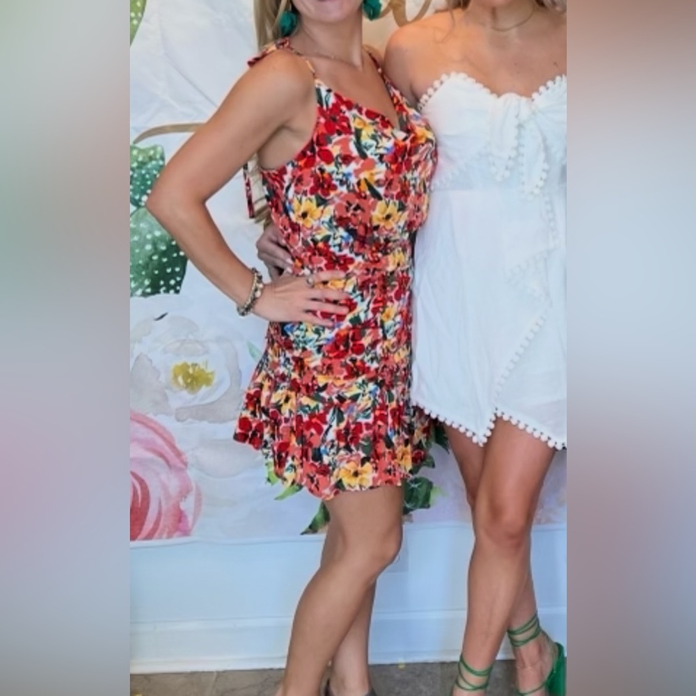 Vibrant Floral Mini Dress